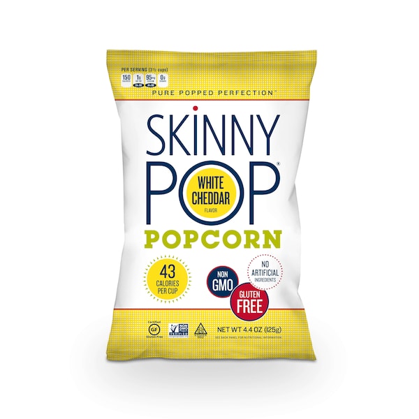 Skinnypop Popcorn Ultra Lite White Cheddar 4.4 Oz., PK12